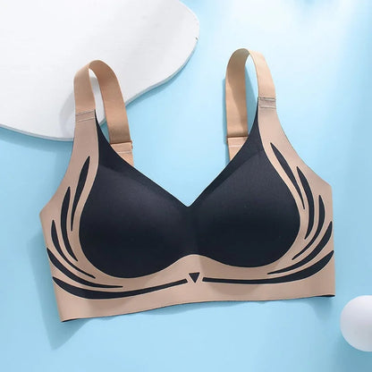 Buy 1 Get 3 FREE | London-Paris Premium Designer Edition Anti-Sagging Mega Lift Padded Wireless Bra