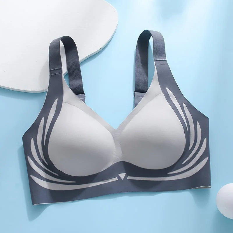Buy 1 Get 3 FREE | London-Paris Premium Designer Edition Anti-Sagging Mega Lift Padded Wireless Bra