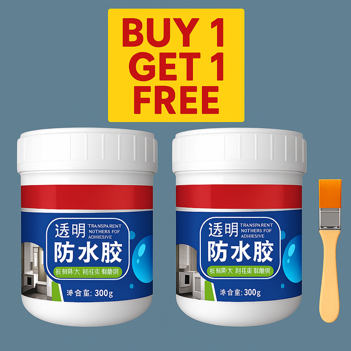 Buy 1 Get 1 FREE – Transparent Waterproof Glue + Free Brush